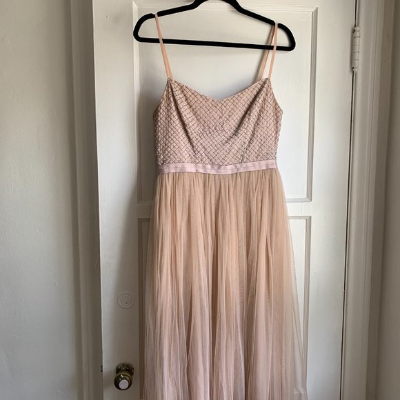 Anthropologie BHLDN Blush Coppelia Dress - Picture 3 of 3